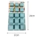 Silicone Cake Mold - Mini Squares - 29×17cm (Blue)