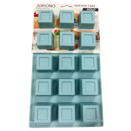 Silicone Cake Mold - Mini Squares - 29×17cm (Blue)