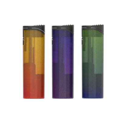 ZL‑36 Pillar Jet Flame Lighters – 3 Pack (Transparent)