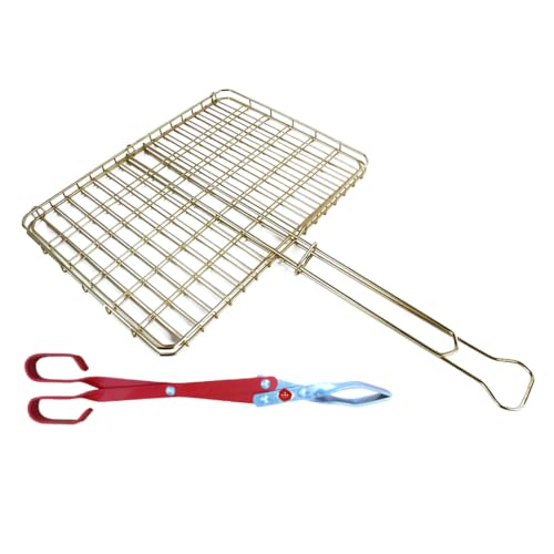 DeBest Braai Grid Big Box & Medium Braai Tongs Combo