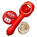 Silicone Rasta Spoon Pipe - Cartoon Faces (Red)