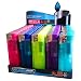 N2 Frosty Electronic Refillable Lighters – New Assorted Colours – 50 Units per Tray – Durable Bulk Pocket Lighters for Everyday Use & Retail