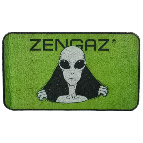 Premium Non-Slip Doormat - Green Alien