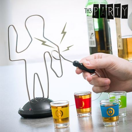 Buzz Wire Drinking Game with 4 Shot Glasses