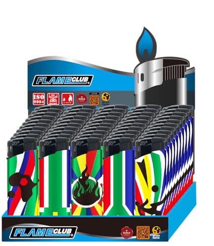 N2 Electronic Lighters 50's Tray (SA Flag)