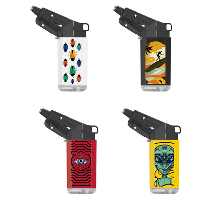 ZL 19 Mega Jet Flame Lighter - 4 Pack Combo 2