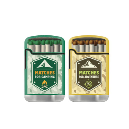 ZL 3 Mega Jet Flame Lighter Matches Green&Yellow - 2Pack