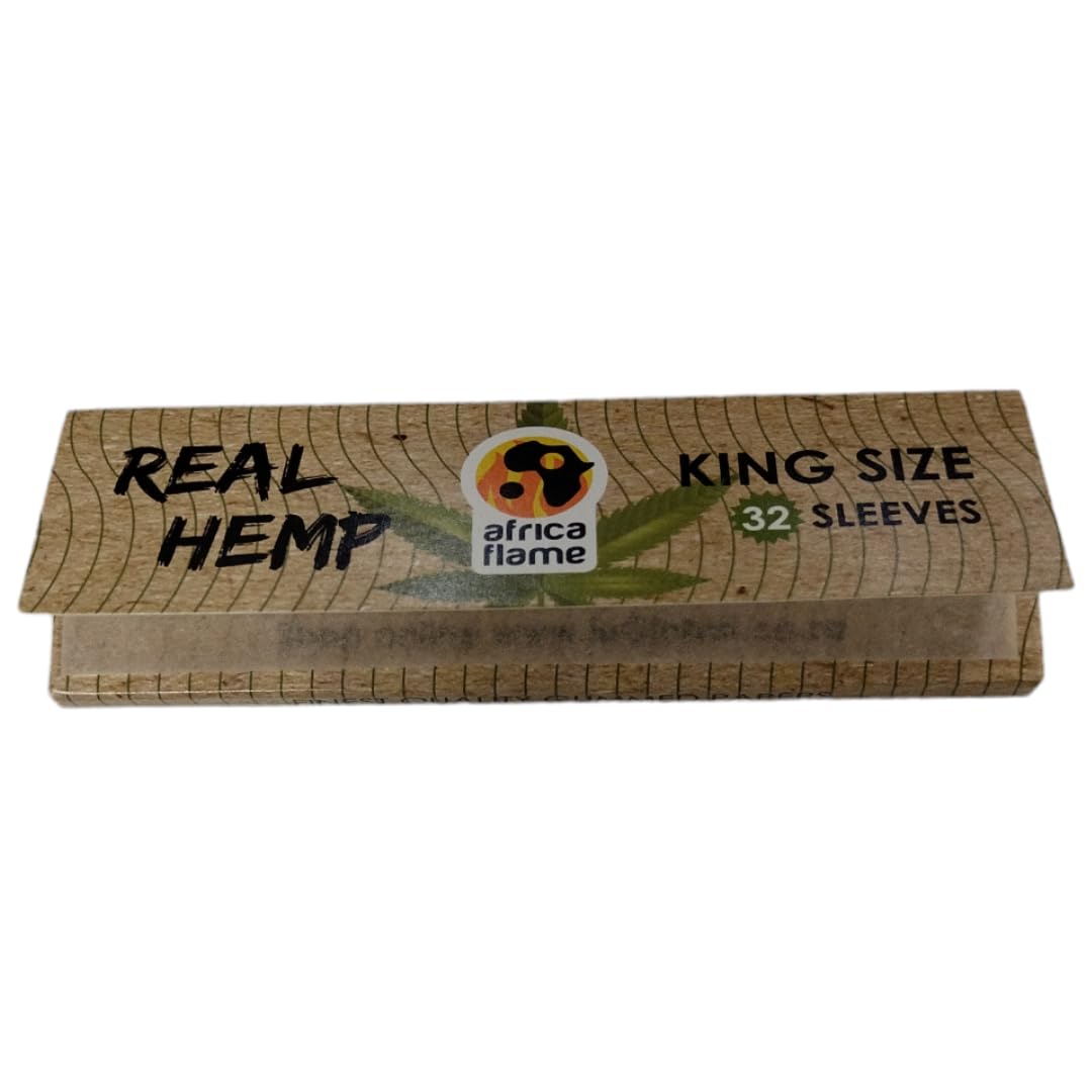 Value Pack - 10 Africa Flame Hemp Rolling Papers And 7 Filters Tips
