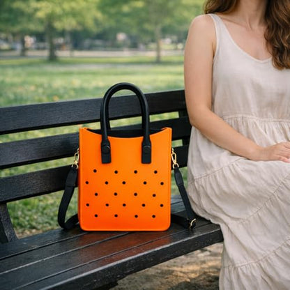EVA Croc Tote Bag with Adjustable Strap – Ztylish (Orange)
