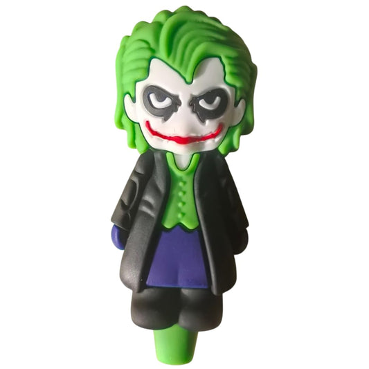 Silicone Rasta Pipe - The Joker (black)