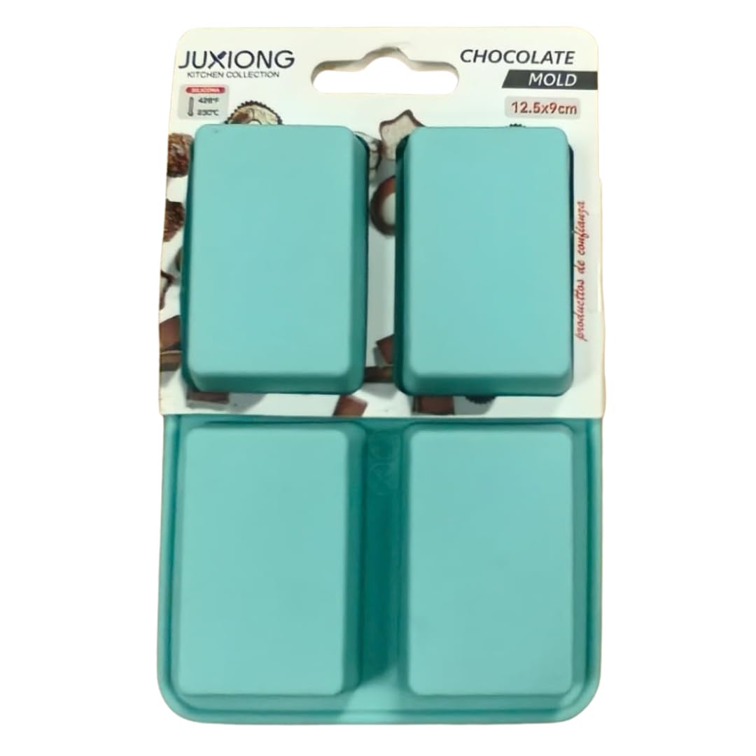 Silicone Chocolate Mold - Mini Rectangles - 12.5×9cm (Blue)