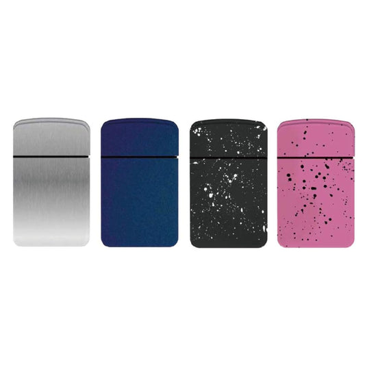 Zl -12 Metallic Windproof Torch Jet Lighter With Pouch - 4 Pack (Combo B)