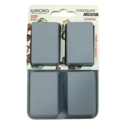 Silicone Chocolate Mold - Mini Rectangles - 12.5×9cm (Grey)