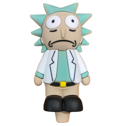 Silicone Rasta Pipe - Rick Sanchez (White)