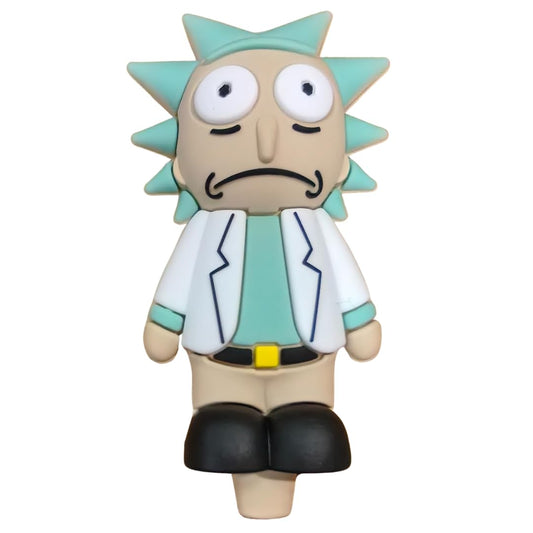 Silicone Rasta Pipe - Rick Sanchez (White)