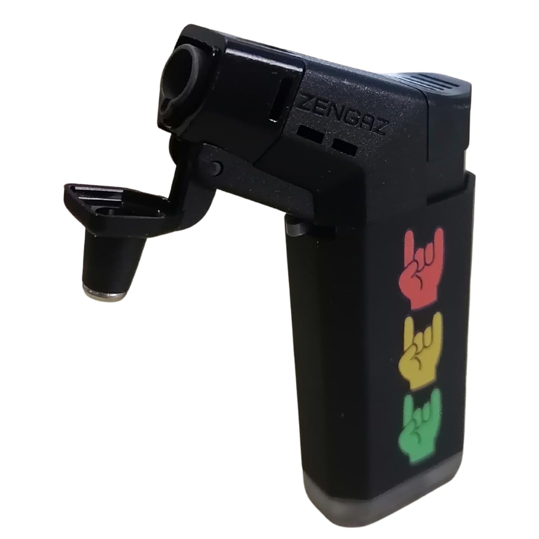 ZL-19 Torch Jet Lighter - Rastafarian Peace