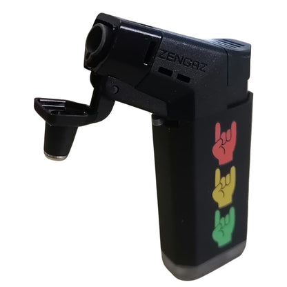 ZL-19 Torch Jet Lighter - Rastafarian Peace