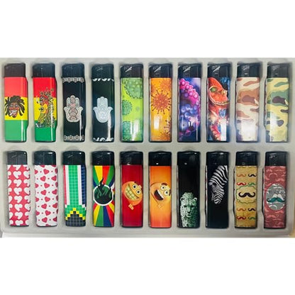 20 Piece Collectable Lucky Packet Electronic Lighters Tray 2