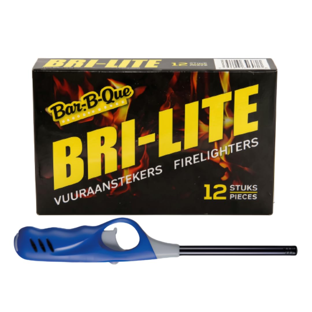 Medium Braai Lighter And 12 Piece Fire Lighter Combo (Blue)