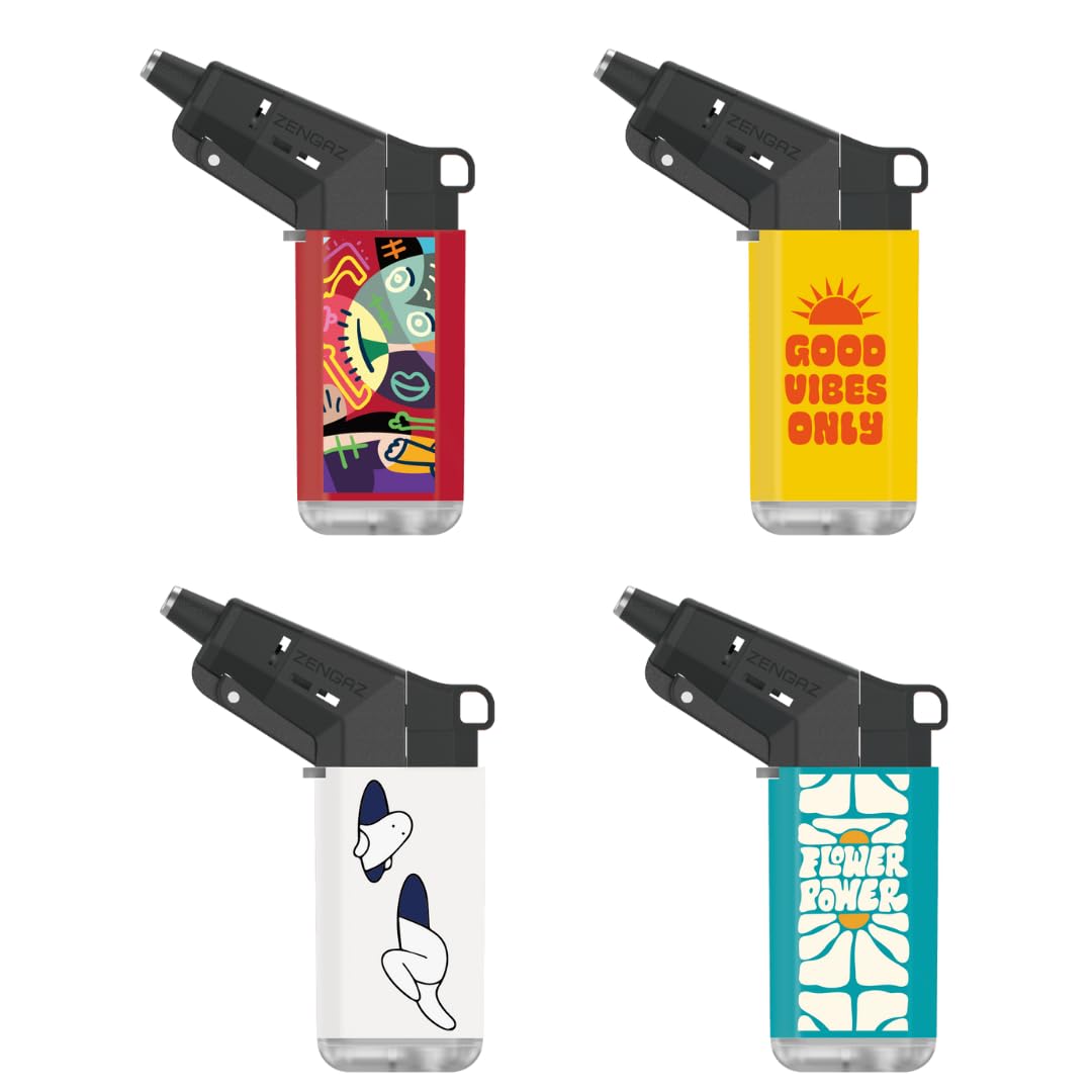 ZL 19 Mega Jet Flame Lighter - 4 Pack Combo 3