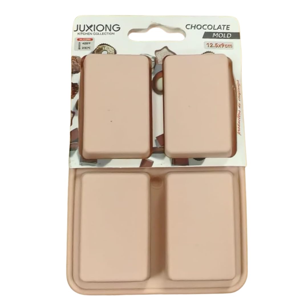 Silicone Chocolate Mold - Mini Rectangles - 12.5×9cm (Pink)