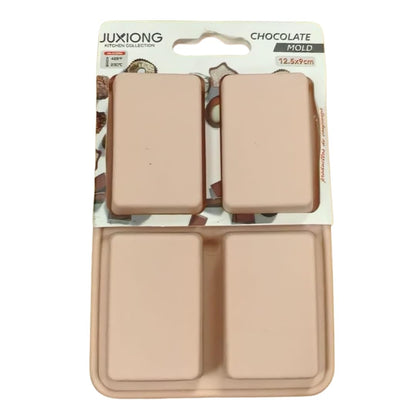 Silicone Chocolate Mold - Mini Rectangles - 12.5×9cm (Pink)