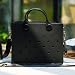 Nana EVA Croc Bag with Shoulder Strap – Lightweight Waterproof Tote Handbag (Black)