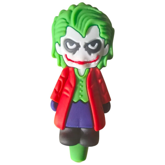 Silicone Rasta Pipe - The Joker (red)
