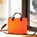 Nana EVA Croc Bag with Shoulder Strap – Lightweight Waterproof Tote Handbag (Orange)