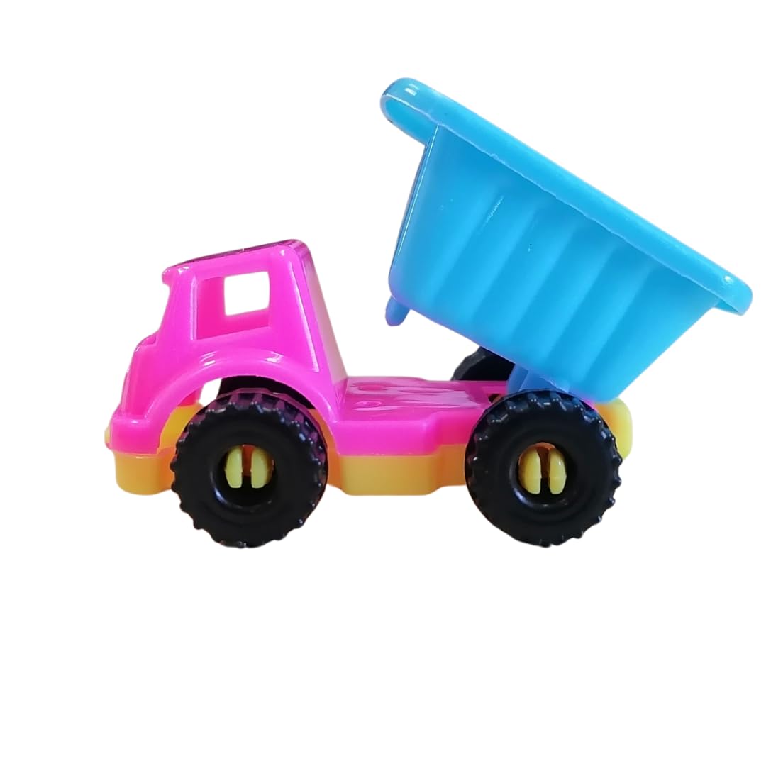 Happy Time Dump Truck 20pc | Mini Construction Toy Trucks | Pull-Back Play Vehicles