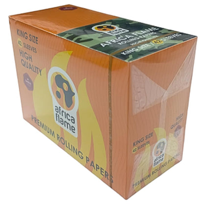 Africa Flame Rolling Paper King Size - 50 Booklets - Army - 2 Pack