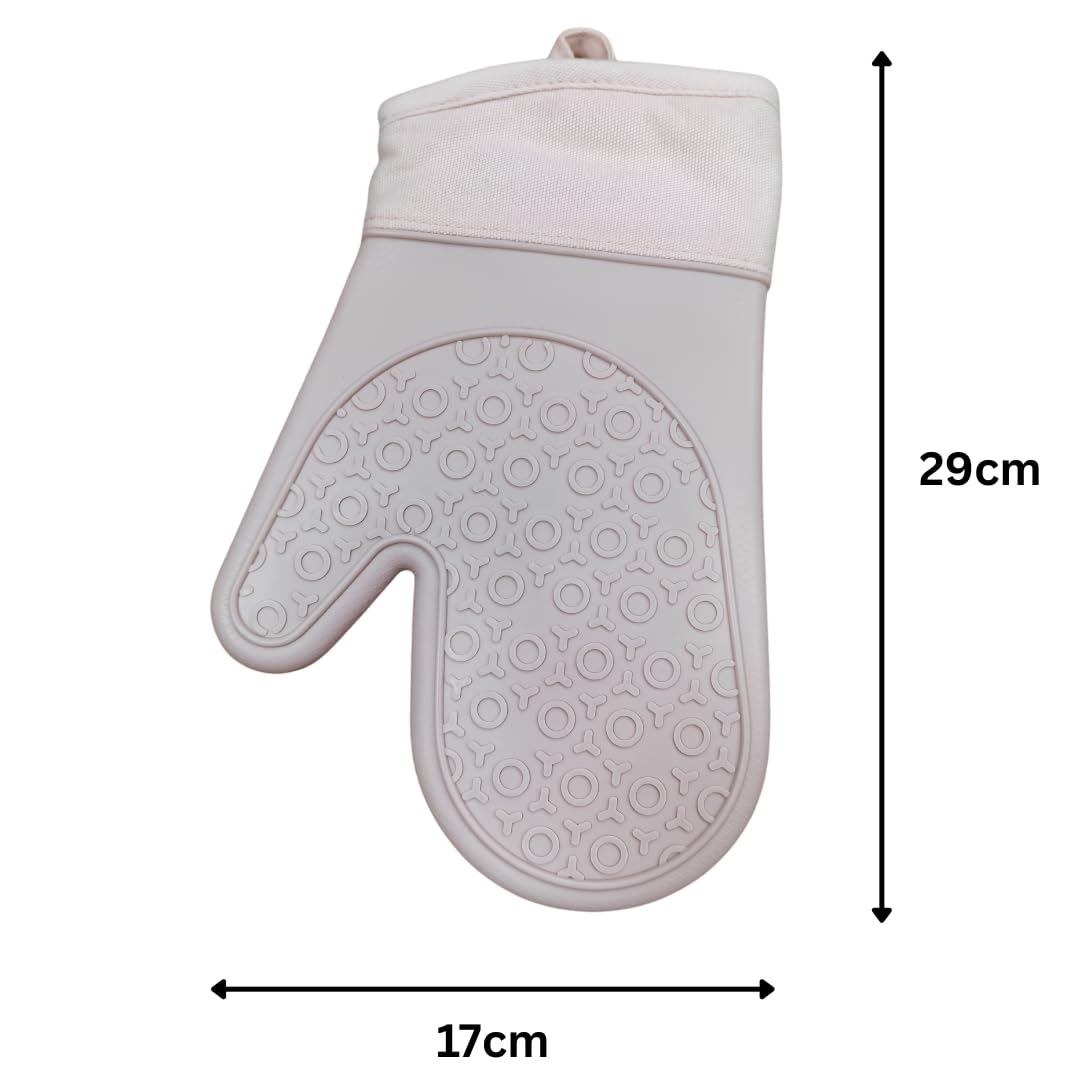 Silicone Oven Glove - Short - 29x17cm (Pink)