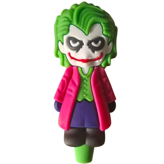 Silicone Rasta Pipe - The Joker (Pink)