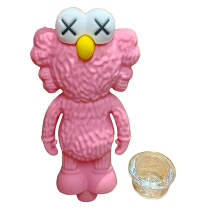Silicone Rasta Pipe – Elmo (Removable Bowl, 5 Colours) (Pink)