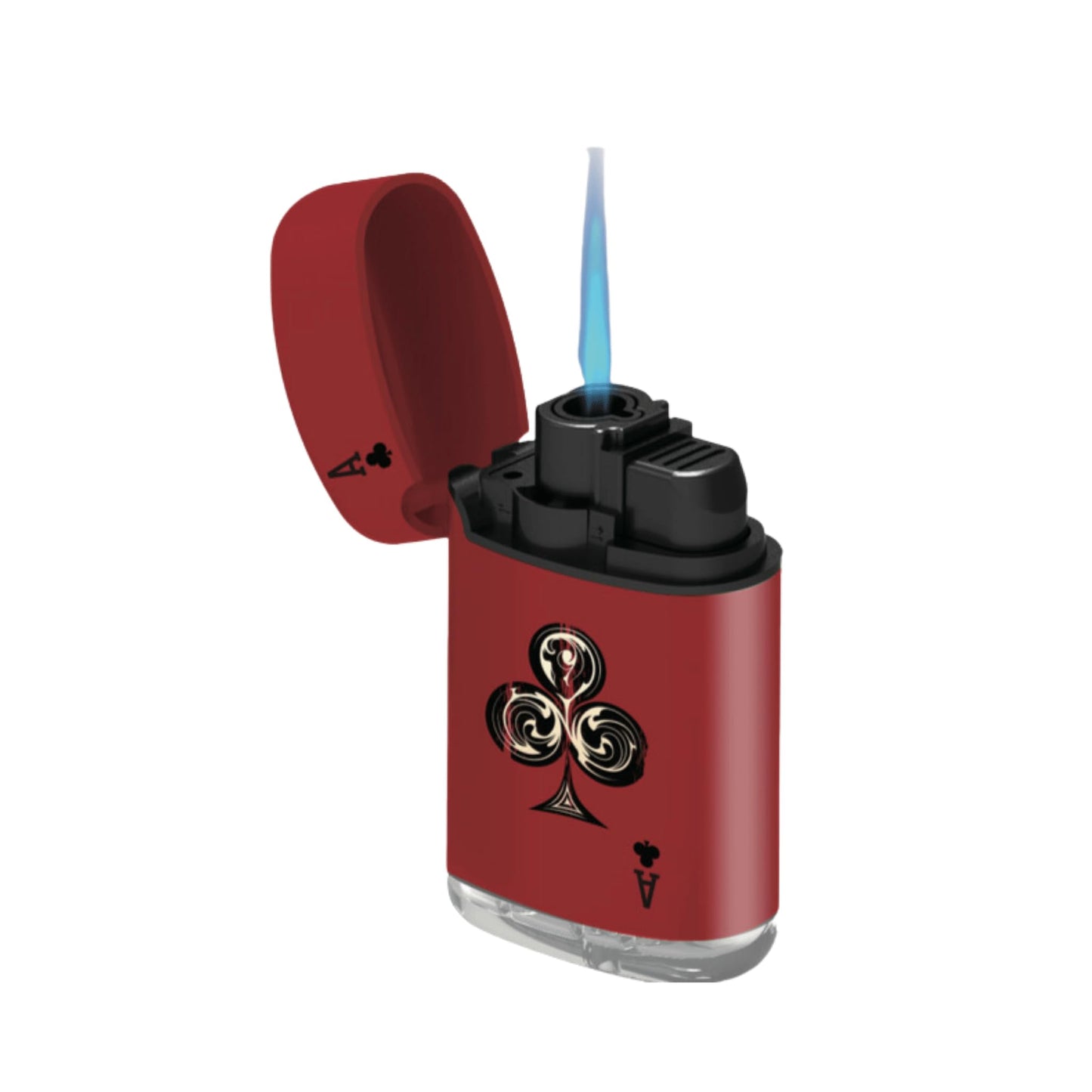 Zengaz ZL 3 Mega Jet Flame Lighter - Aces Red Clubs