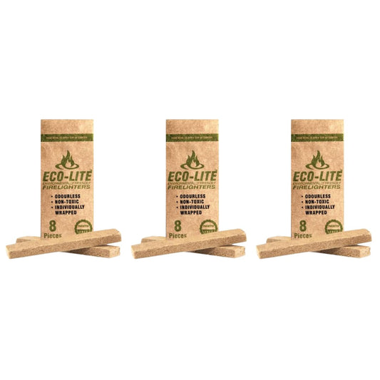 Environmentally Friendly Firelighters 8 Piece - 3 Pack