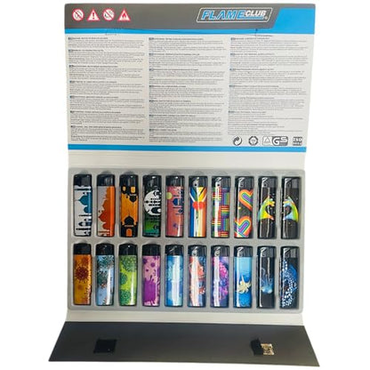 20 Piece Collectable Lucky Packet Electronic Lighters Tray 1
