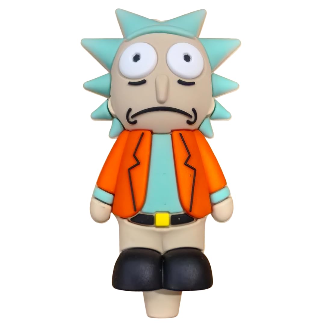 Silicone Rasta Pipe - Rick Sanchez (Orange)