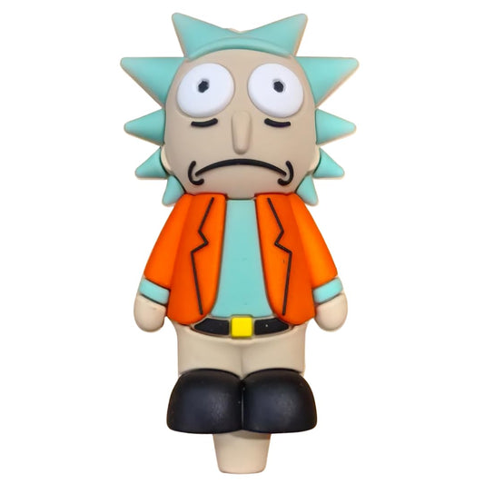 Silicone Rasta Pipe - Rick Sanchez (Orange)