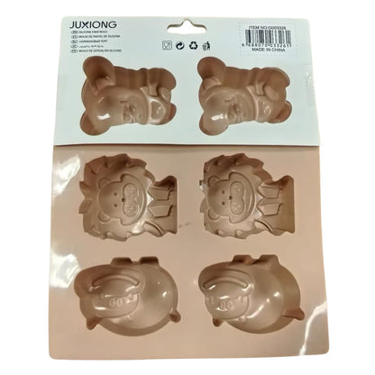 Silicone Cake Mold - Animals - 24x20cm (Pink)