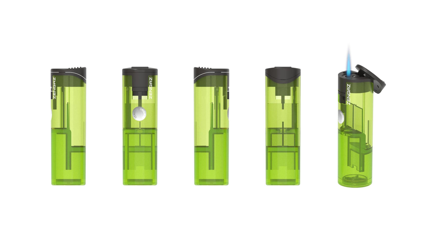 ZL-36 Pillar Jet Flame Lighters – 2 Pack