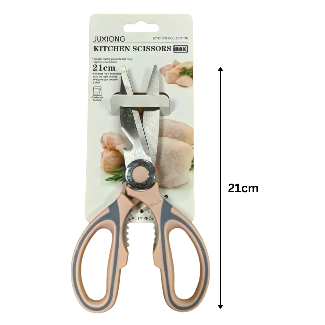 Kitchen Scissors - 21cm (Pink)