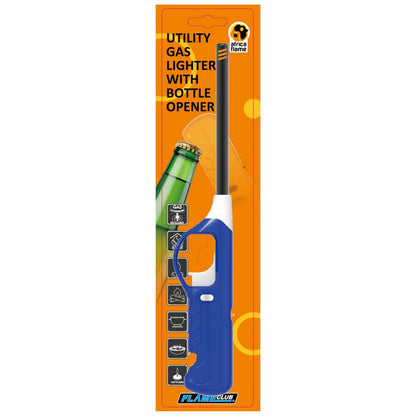 Africa Flame Medium Utility Braai Lighter with Built-in Bottle Opener (Blue)