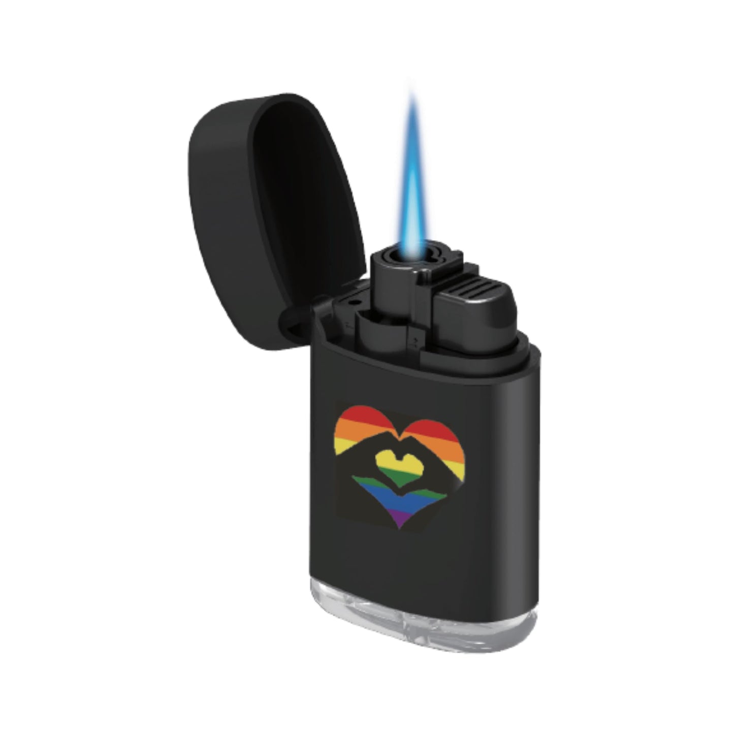 Zengaz ZL 3 Mega Jet Flame Lighter - Black Heart