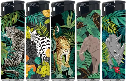 N2 Electronic Lighters 50's Tray (Wild Animal)