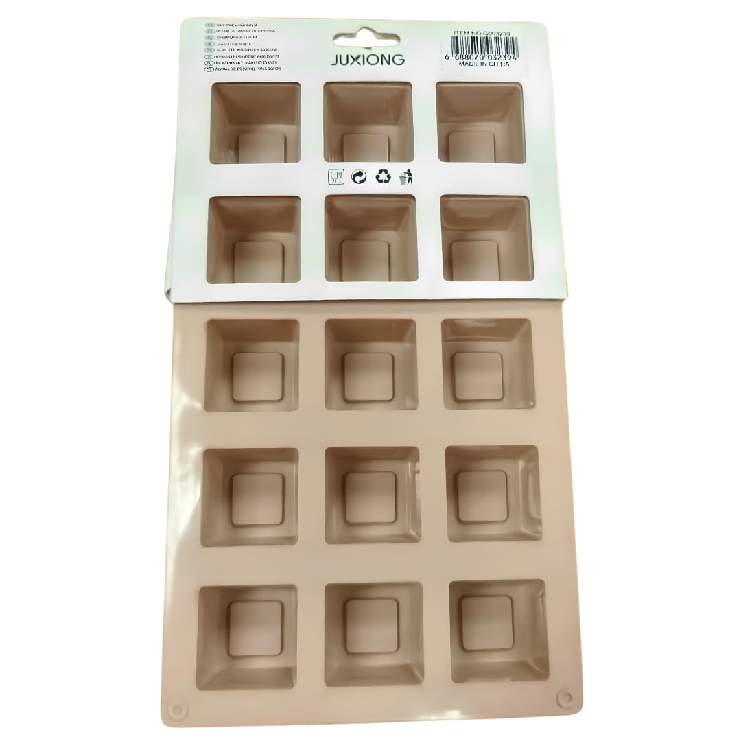 Silicone Cake Mold - Mini Squares - 29×17cm (Pink)