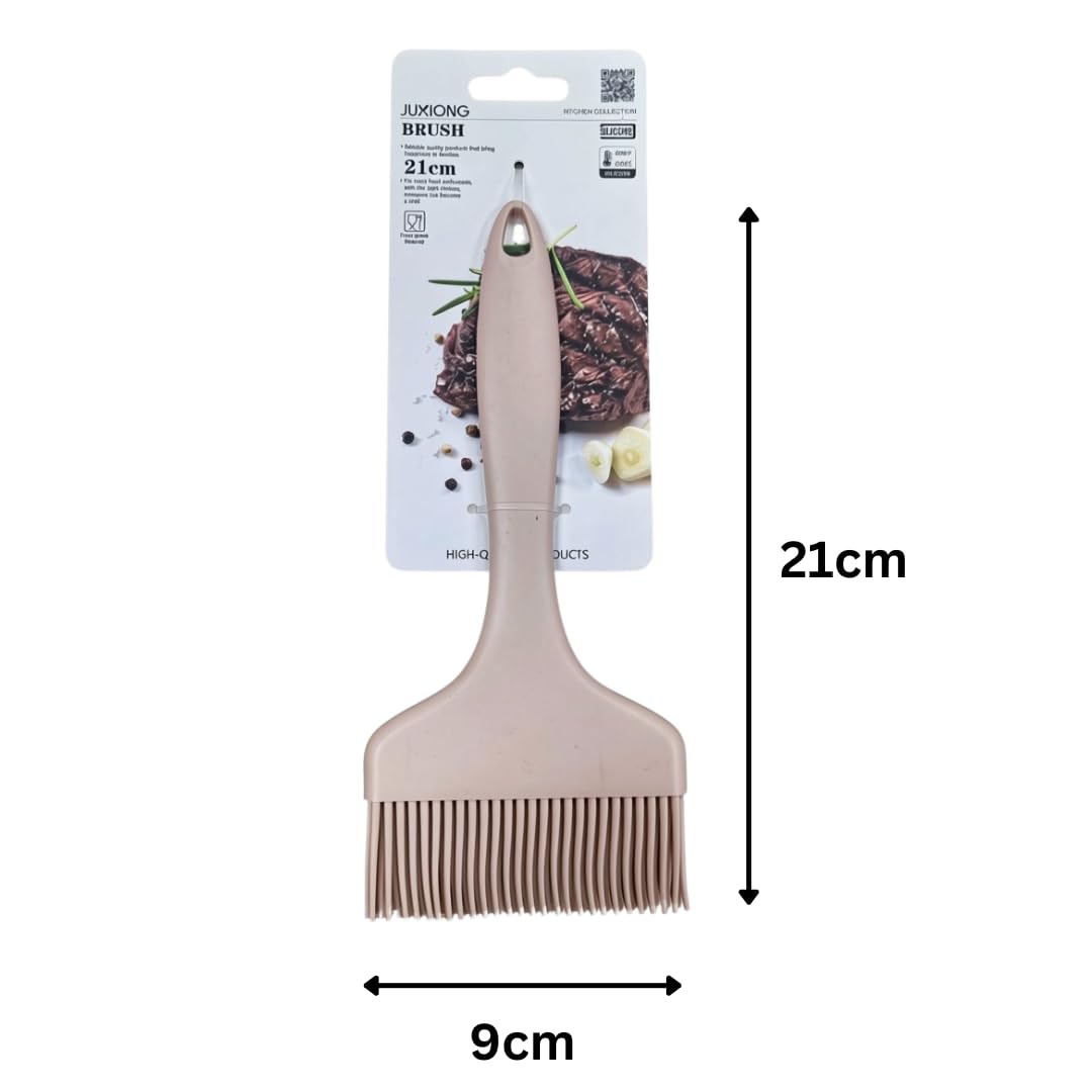 Silicone Flat Basting Brush - 21x9cm (Pink)
