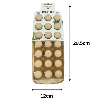Silicone Ice Mold - Small Circles - 29.5×12cm (Pink)