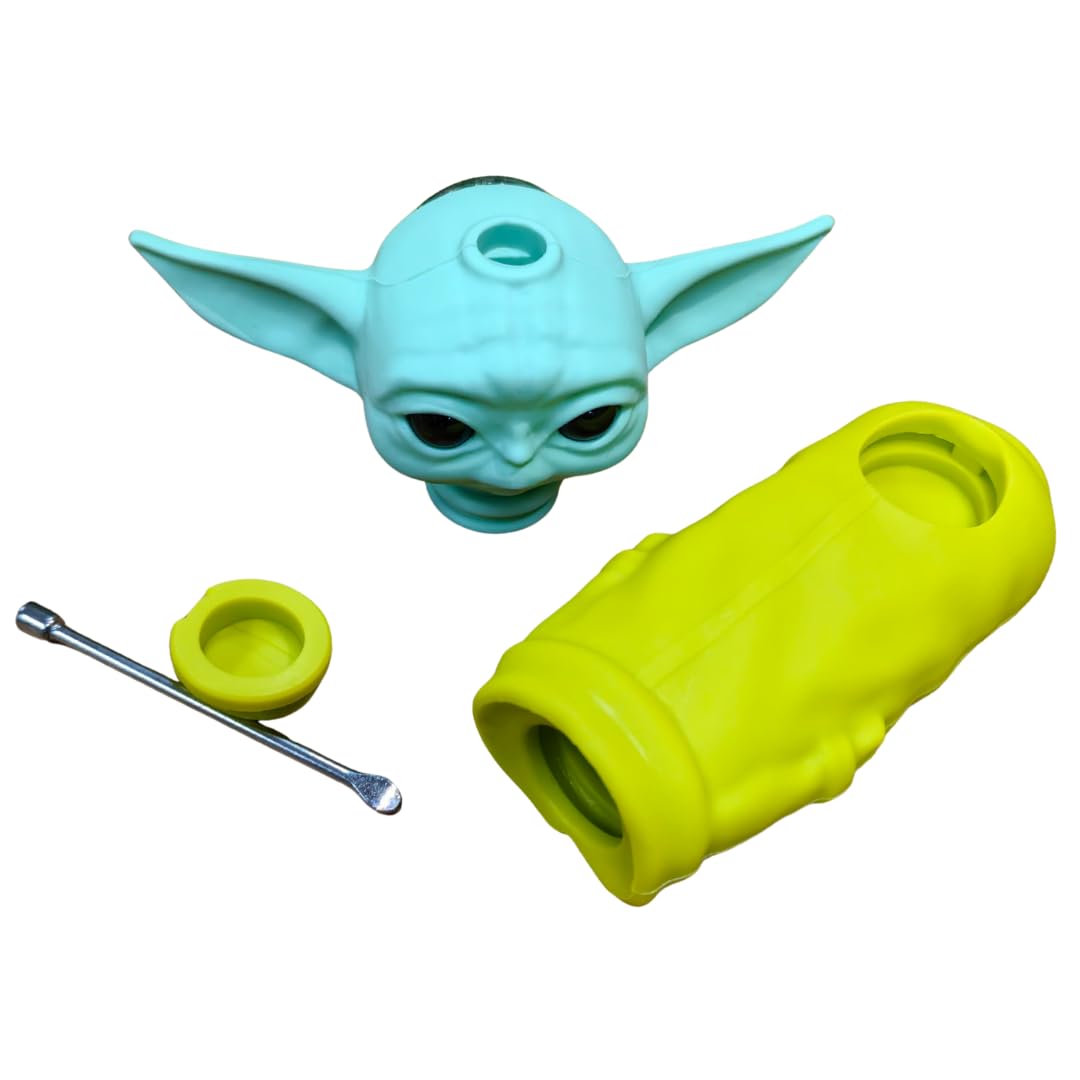 Silicone Rasta Pipe (Lime)