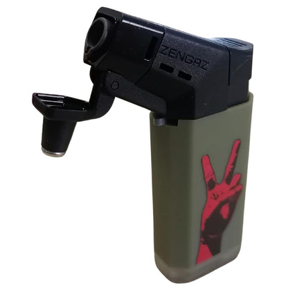 ZL-19 Torch Jet Lighter - Peace Hand Sign